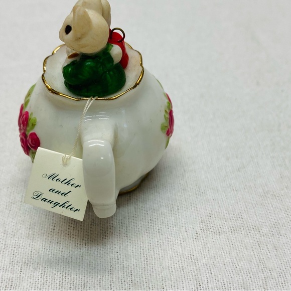 Hallmark Keepsake Mother Daughter Mice Teapot Ornament 3 inch Christmas Holiday - Picture 7 of 13